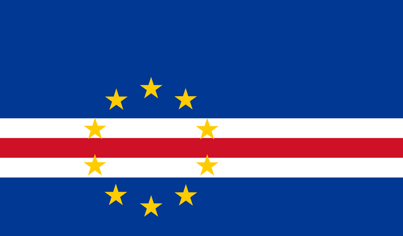 Set complet drapeau Cap-Vert