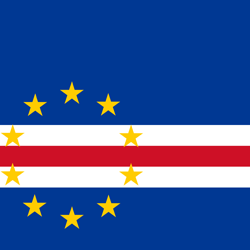 Flagge von Kap Verde - Quadrat