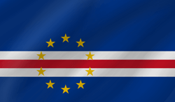 Flagge von Kap Verde - Welle