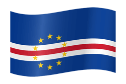 Flagge von Kap Verde - Winken