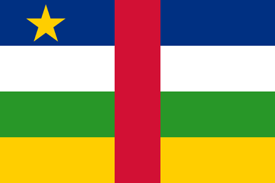 Flagge der Zentral-Afrikanische Republik - Original