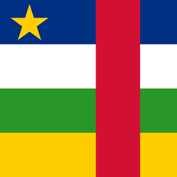 Vlag van de Centraal-Afrikaanse Republiek - Vierkant