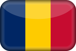 Flagge des Tschad - 3D