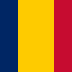 Vlag van Tsjaad - Vierkant