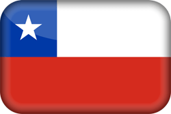 Flagge von Chile - 3D