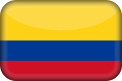 Flagge von Kolumbien - 3D