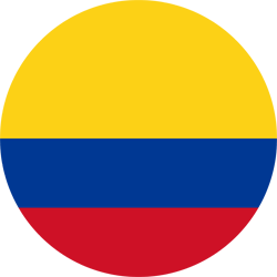 Vlag van Colombia - Rond