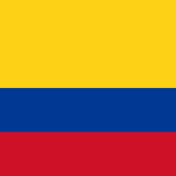 Flagge von Kolumbien - Quadrat