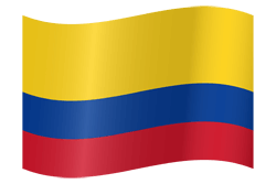 Vlag van Colombia - Golvend