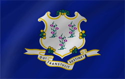 Flagge von Connecticut - Welle