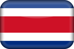 Flagge von Costa Rica - 3D