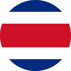 Flagge von Costa Rica - Kreis