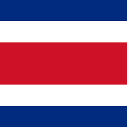 Flagge von Costa Rica - Quadrat