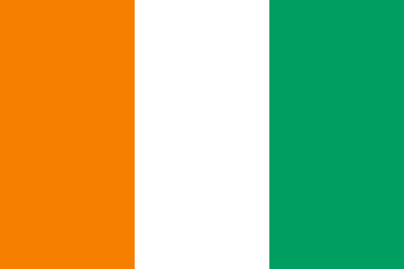 Set complet drapeau Côte d’Ivoire