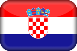 Flagge Kroatiens - 3D