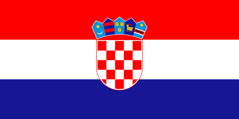 Set complet drapeau Croatie