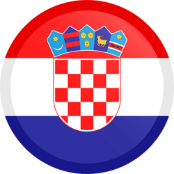 Flagge Kroatiens - Knopf Runde