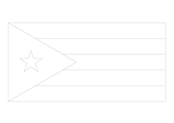 Flagge von Kuba - A3