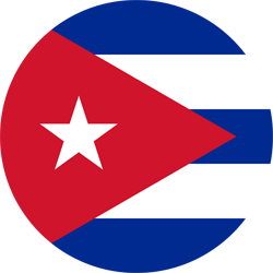 Vlag van Cuba - Rond