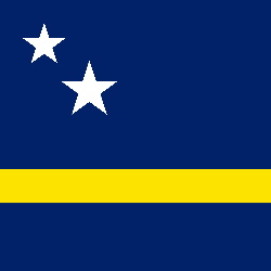 Flagge von Curacao - Quadrat