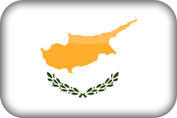 Vlag van Cyprus - vlag van de Republiek Cyprus - 3D