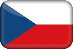 Drapeau de la République Tchèque - 3D
