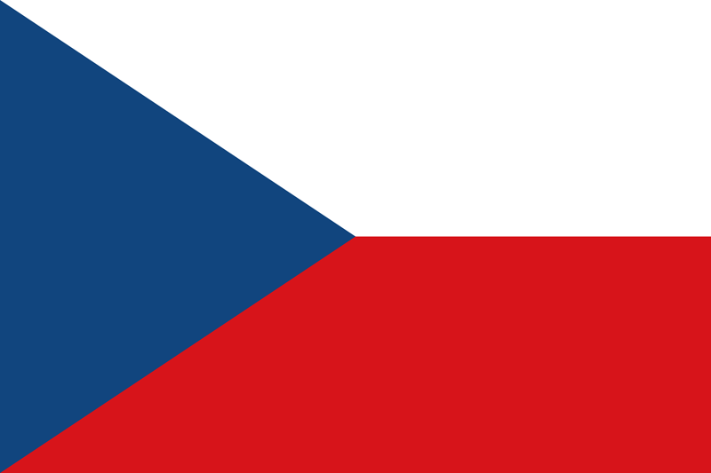 der Tschechischen Republik Flagge Paket