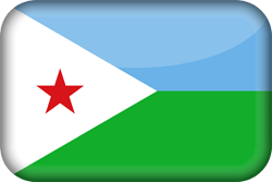 Flag of Djibouti - 3D