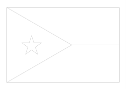 Vlag van Djibouti - A4