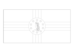 Flagge von Dominica - A3