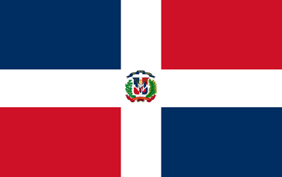 Flagge der Dominikanischen Republik - Original