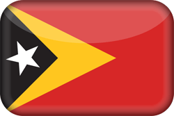 Drapeau du Timor oriental - 3D