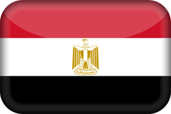 Flagge von Ägypten - 3D