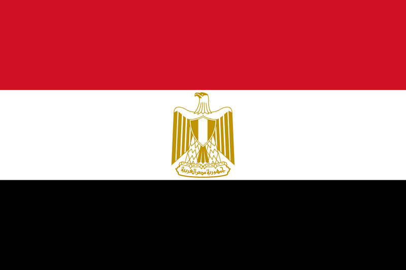 Set complet drapeau Égypte
