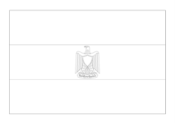 Flagge von Ägypten - A4