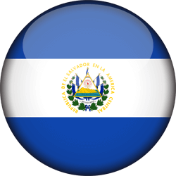 Flag of El Salvador - 3D Round