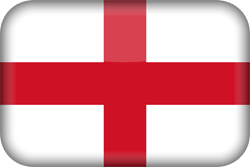Flagge von England - 3D