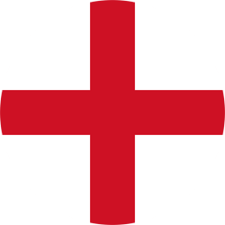 Vlag van Engeland - Rond