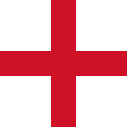 Vlag van Engeland - Vierkant
