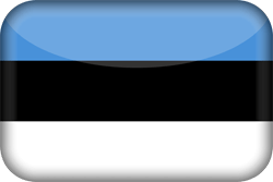 Flagge von Estland - 3D