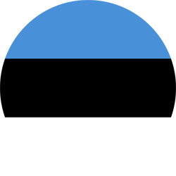 Flag of Estonia - Round
