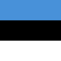 Drapeau de l'Estonie - Carré