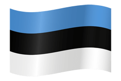 Flagge von Estland - Winken