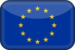 Flagge von Europa - 3D