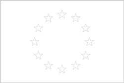 Flagge von Europa - A3