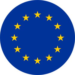 Flagge von Europa - Kreis