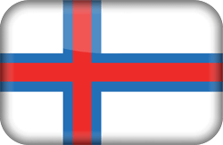 Flagge der Färöer-Inseln - 3D