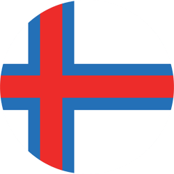 Vlag van de Faeröer Eilanden - Rond