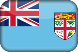 Flagge von Fidschi - 3D