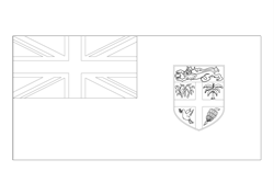 Flagge von Fidschi - A4
